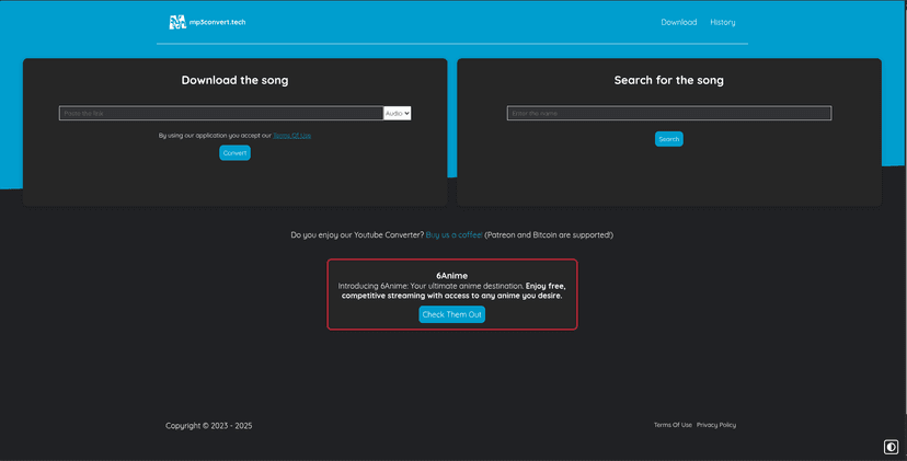 mp3convert.tech - Web Development Project by Ioannis Lampropoulos